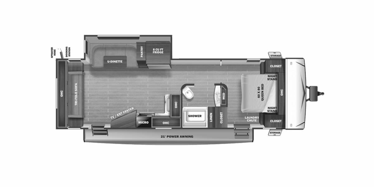 2021 Starcraft Super Lite 262RL Travel Trailer at Kellys RV, Inc. STOCK# 4096B Floor plan Layout Photo