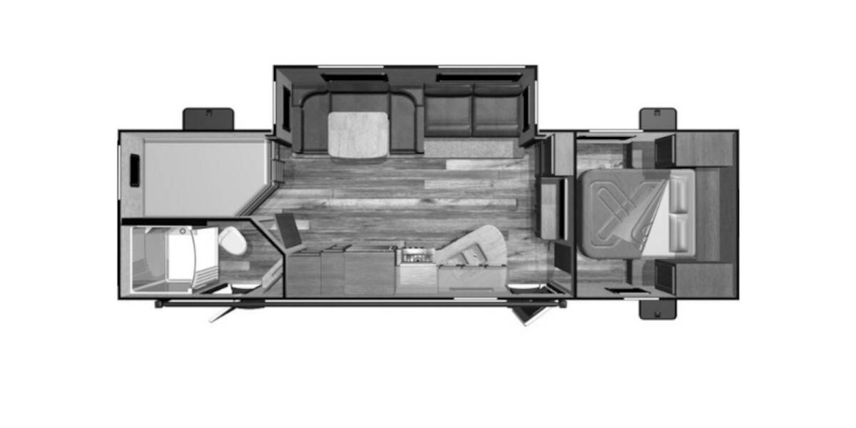 2018 Starcraft Launch Outfitter 27BHU Travel Trailer at Kellys RV, Inc. STOCK# CONSIG Floor plan Layout Photo