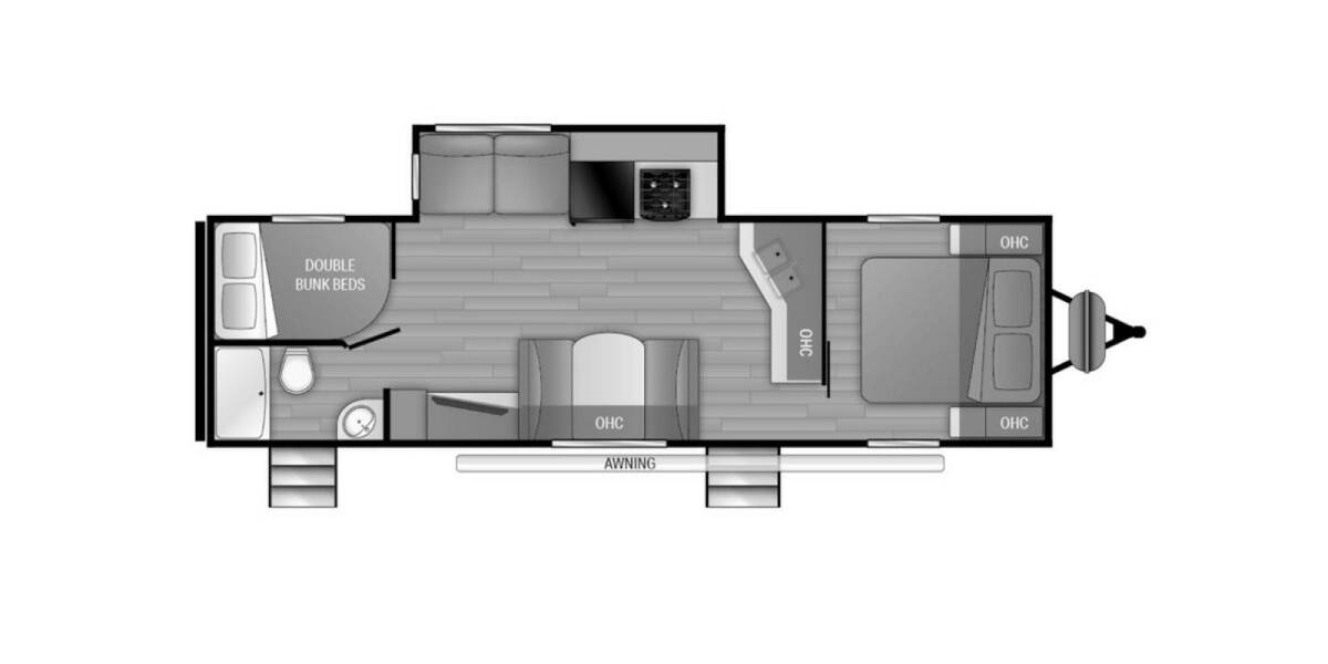 2021 Heartland Prowler 290BH Travel Trailer at Kellys RV, Inc. STOCK# 4307B Floor plan Layout Photo