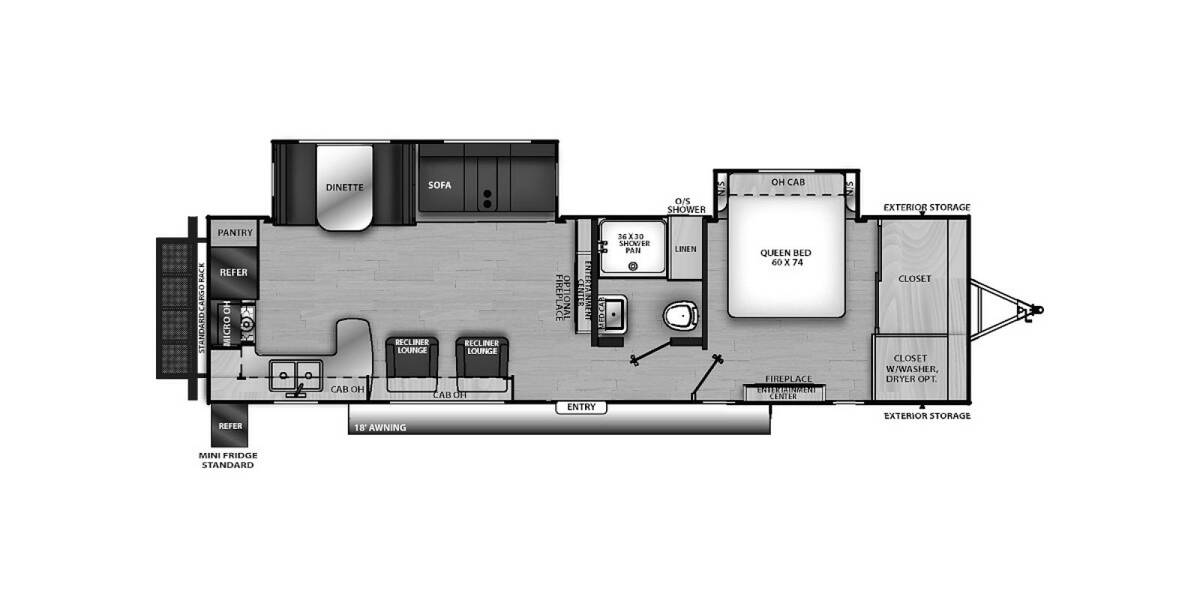2022 Coachmen Catalina Legacy Edition 303RKDS Travel Trailer at Kellys RV, Inc. STOCK# 4388B Floor plan Layout Photo