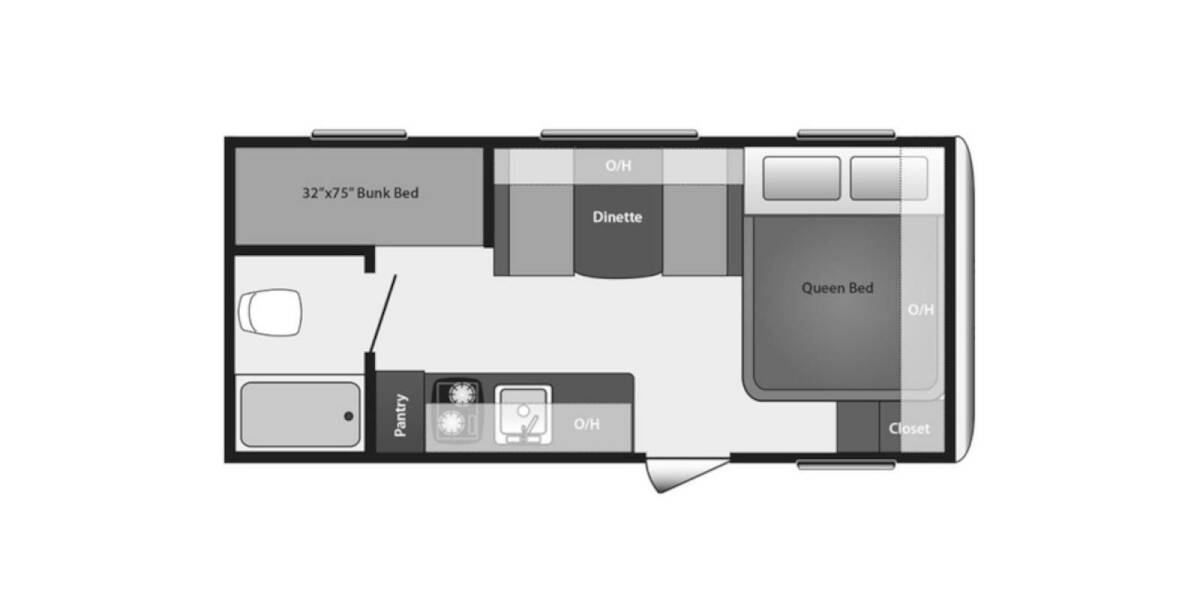 2015 Springdale Summerland Mini 1800BH Travel Trailer at Kellys RV, Inc. STOCK# 4409B Floor plan Layout Photo