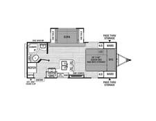 2023 Coachmen Northern Spirit 1943RB Travel Trailer at Kellys RV, Inc. STOCK# 4474B Floor plan Image