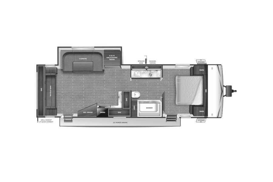 2023 Starcraft Autumn Ridge 26RLS Travel Trailer at Kellys RV, Inc. STOCK# 4513B Floor plan Layout Photo