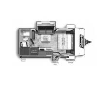 2021 Coleman Light 1805RB Travel Trailer at Kellys RV, Inc. STOCK# 4600B Floor plan Image