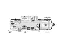 2024 East to West Alta 3100KXT Travel Trailer at Kellys RV, Inc. STOCK# 4621B Floor plan Image